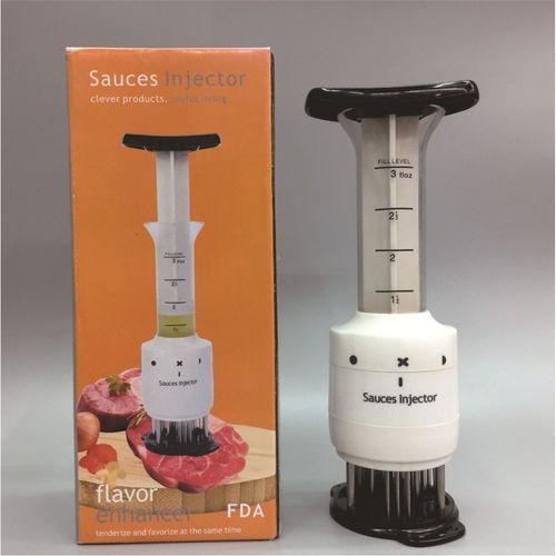 30Needle Multifunctional Meat Tenderizer & Marinade Injector – Tenderizes meat while injecting juices, marinades, and tenderizing agents suitable for beef and chicken – Meat preparation tool.