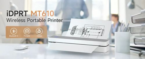Wireless Bluetooth Portable Thermal Printer No Ink Document Photo Printer for A4 Paper Home Office School Students