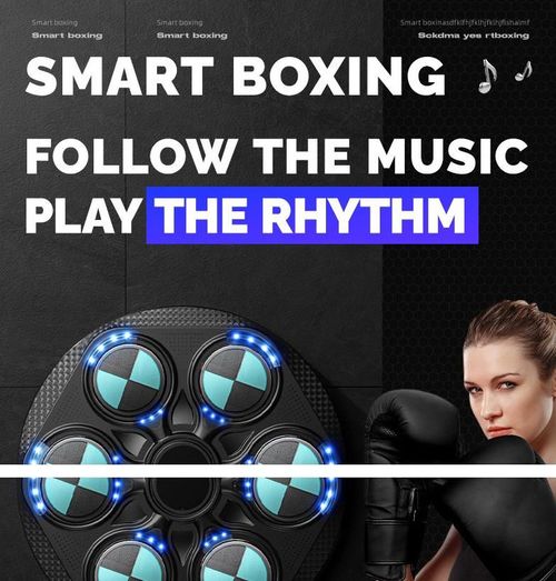 Smart Music Boxing Machine LED Light Boxing Trainer Bluetooth Wall Mount Punching Bag for Home Fitness Kenya