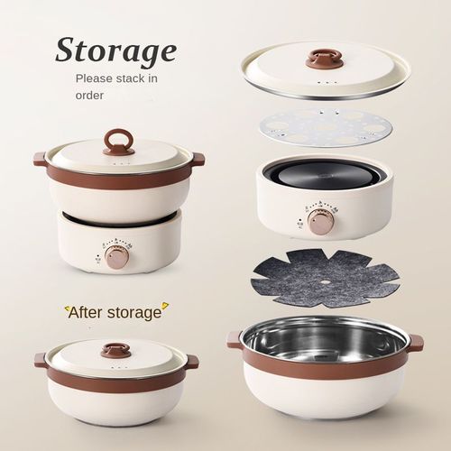 Portable Mini Electric Cooking Pot  Foldable Electric Hot Pot