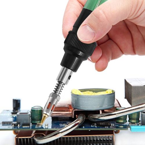 Portable Pen-Style Gas Soldering Iron – Compact Home Repair Tool with Interchangeable Tips and Accessories