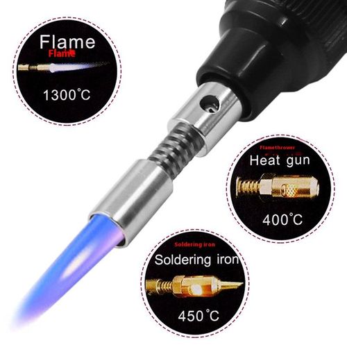 Portable Pen-Style Gas Soldering Iron – Compact Home Repair Tool with Interchangeable Tips and Accessories