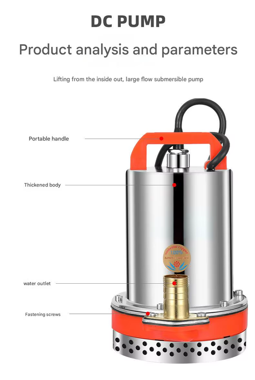 12V DC Submersible Pump Battery Powered Water Pump for Wells Rivers Farm Irrigation Kenya