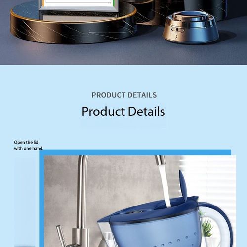 BPA-Free Water Filter Pitcher with Activated Carbon Cartridge Food Grade AS Material Kitchen Home Purifier for Kenya
