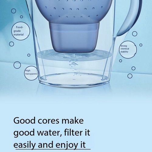 BPA-Free Water Filter Pitcher with Activated Carbon Cartridge Food Grade AS Material Kitchen Home Purifier for Kenya