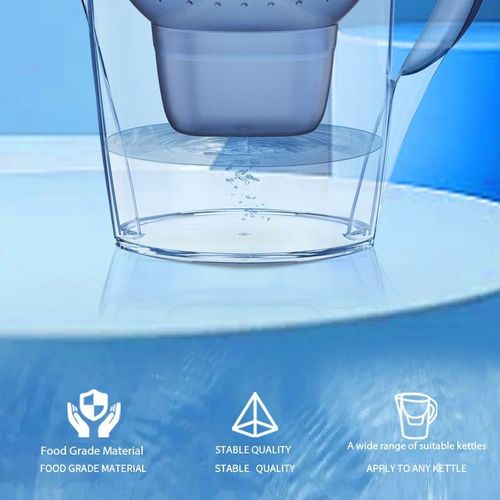 BPA-Free Water Filter Pitcher with Activated Carbon Cartridge Food Grade AS Material Kitchen Home Purifier for Kenya