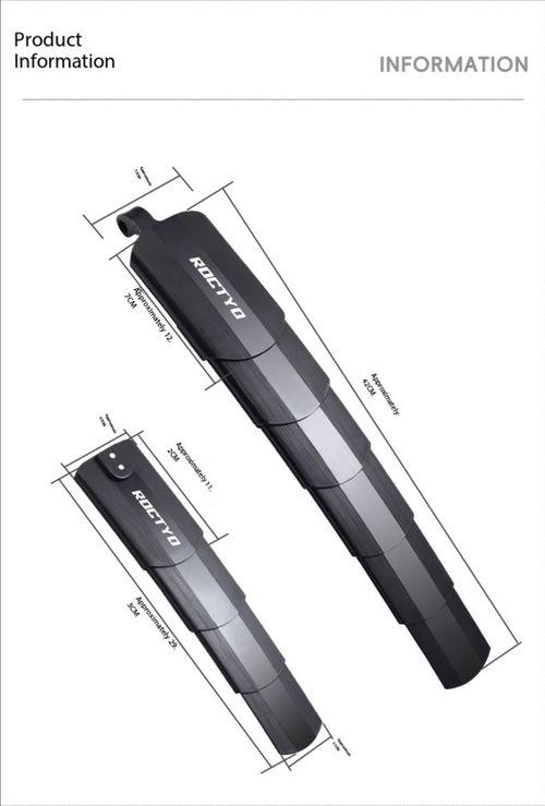 Retractable Bicycle Mud Guards Adjustable Bike Fenders for Kenya Roads