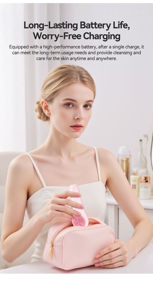 5-in-1 Silicone Facial Cleansing Brush Heating Vibration Pore Cleaner Waterproof USB Rechargeable for Kenya Beauty