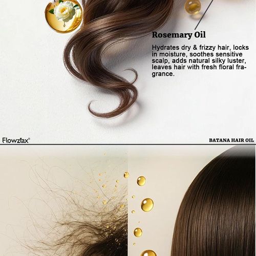 Flowztax Batana Hair Oil 50ml Natural Hair Strengthener Frizz Control Deep Repair Serum for Kenya