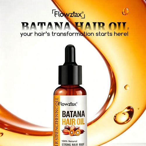 Flowztax Batana Hair Oil 50ml Natural Hair Strengthener Frizz Control Deep Repair Serum for Kenya