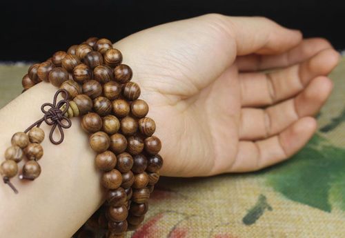 Handcrafted Black Rosewood 108 Bead Bracelet with Turquoise Accents Spiritual Mala Jewelry for Kenya