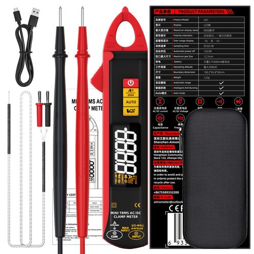 BSIDE UX1 High-Precision Smart Clamp Meter – 100A AC DC Ammeter & 6000-Count Multimeter