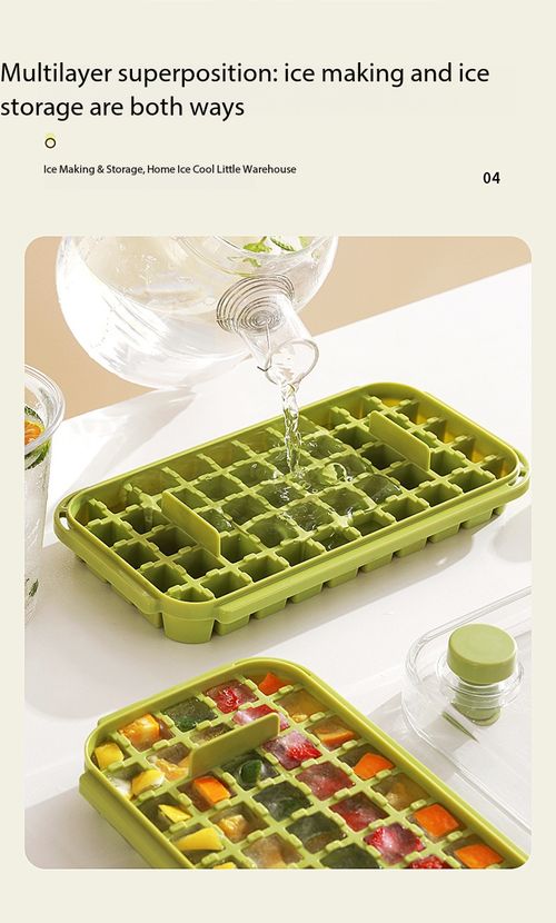 Double Layer Press Ice Cube Maker Mold