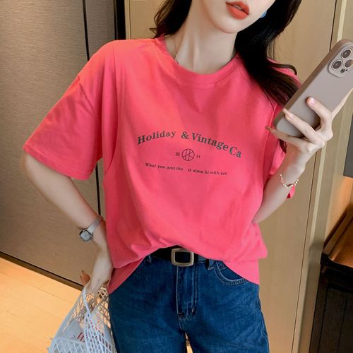 3XL Nursing T Shirt Summer Short Sleeve Breastfeeding Top for Mom