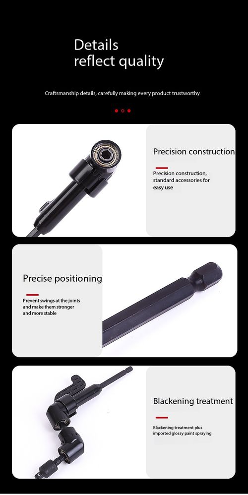 6Pcs Socket Angle Extension Adapter Set