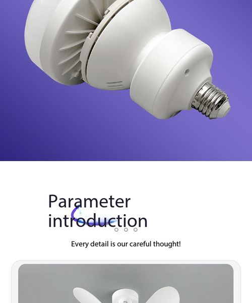 E27 LED Ceiling Fan Light with Remote