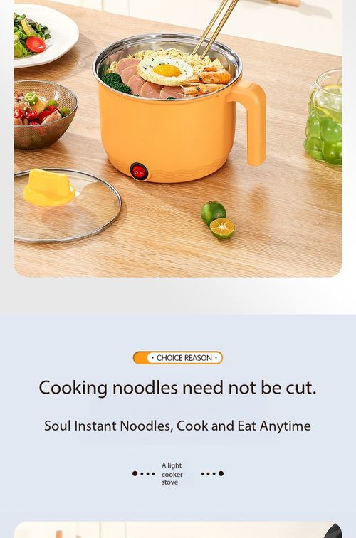 Mini Electric Cooking Pot Multi-function Boiler Fryer Hot Pot No Steamer for Dorm Home