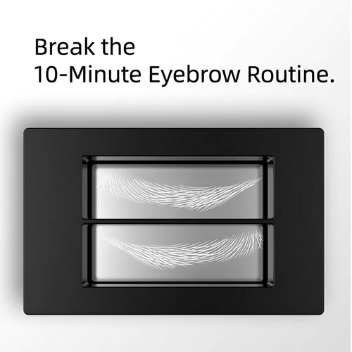 Eyebrow Stamp & Cushion Set: Realistic, natural look  waterproof, sweat-proof, and smudge-proof  a must-have tool for effortless, quick eyebrow styling.