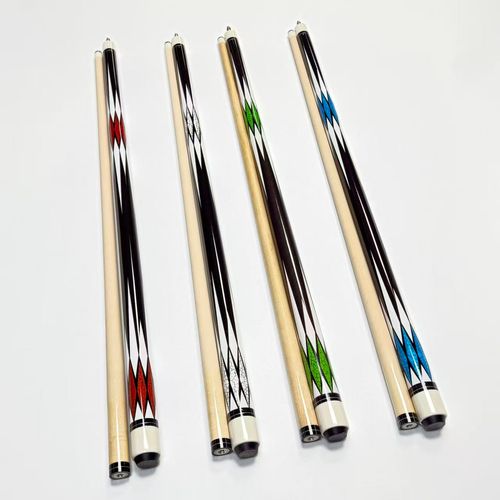 Professional Billiard Pool Cue Stick with Leather Head Maple Wood Shaft