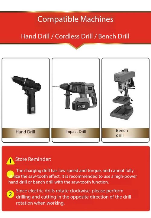 6Pcs Serrated Twist Drill Bits Set