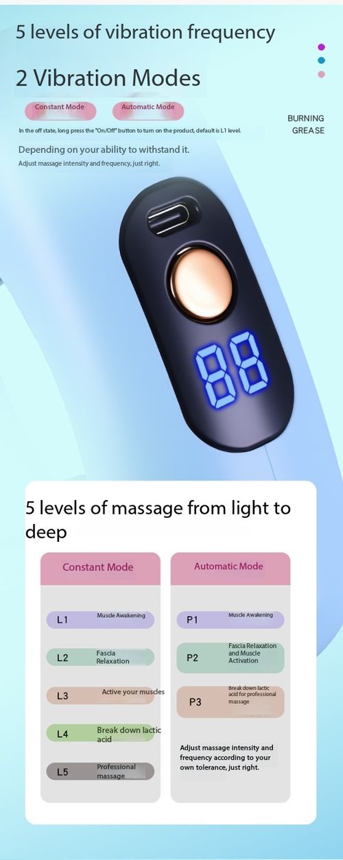 Mini Fascial Ring Massager High Frequency Vibration Fat Burning Body Shaper Belt