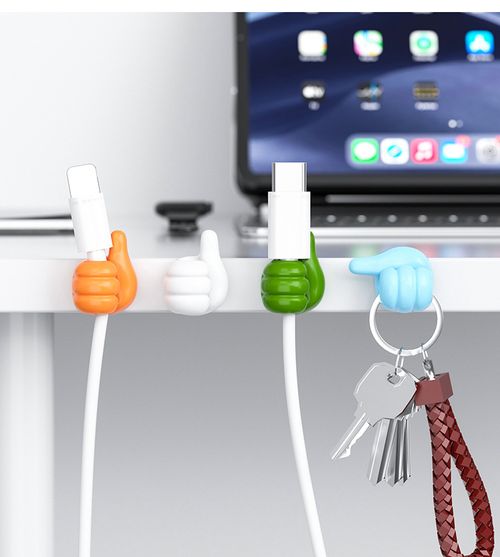 20Pcs Creative Thumb Self-adhesive Wall Hooks