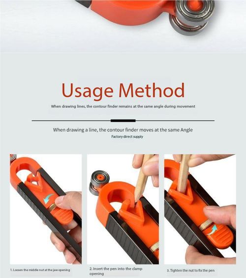 2Pcs Contour Duplicator Profile Scribing Tool
