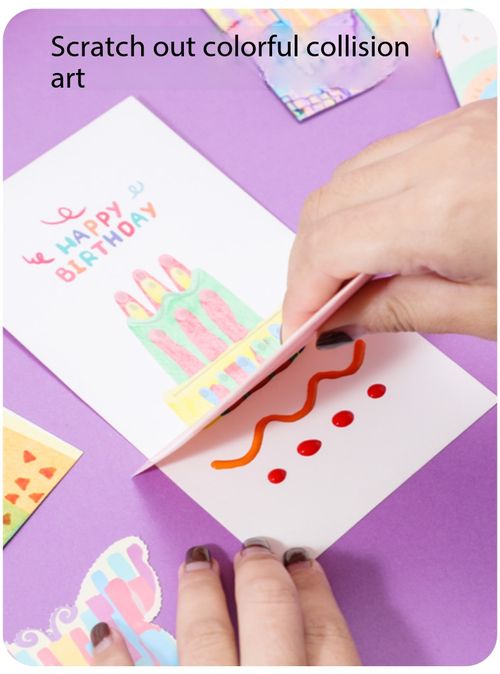 Creative Rainbow Scratch Art Drawing Set
