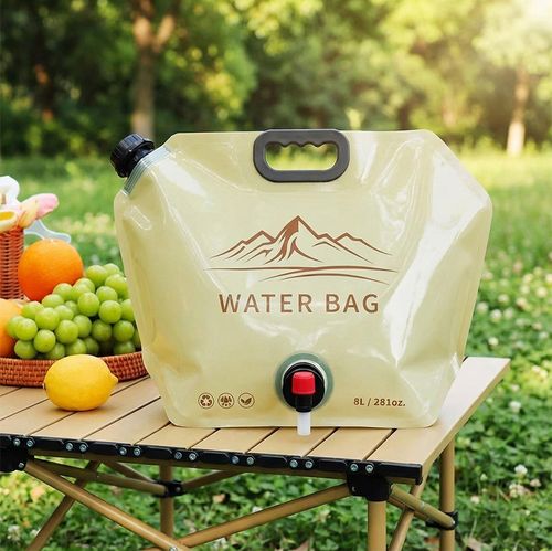 8L Portable Foldable Water Bag with Handle & Tap