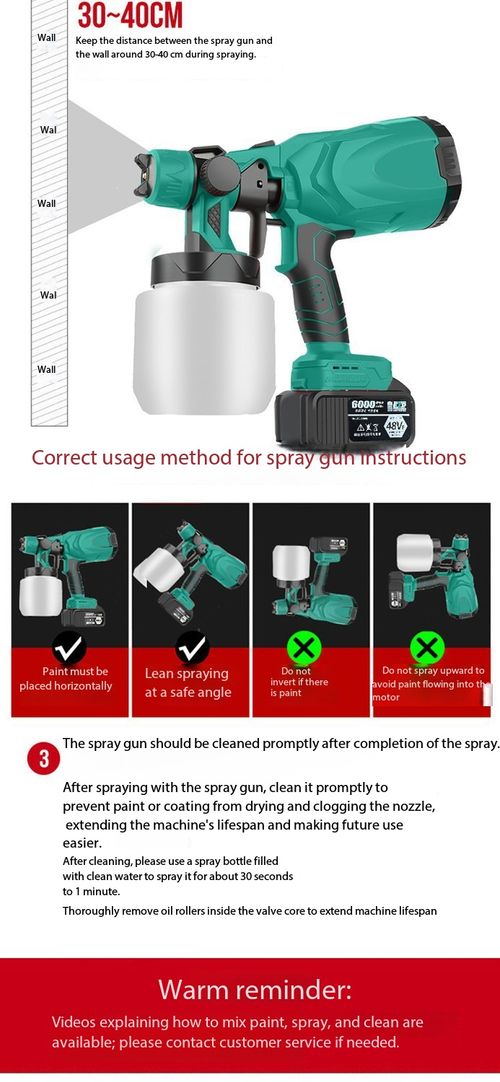 Cordless Paint Sprayer 48V with 2 Batteries and Free Delivery