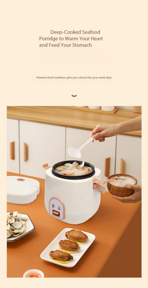 1.2L Portable Mini Rice Cooker Multi-Function Electric Pot for Home & Dorm