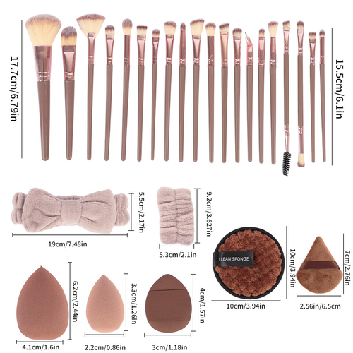 Professional 47-Piece Makeup Brush Set – Premium Synthetic Brushes for Foundation, Powder, Concealer, Eyeshadow, and Blush