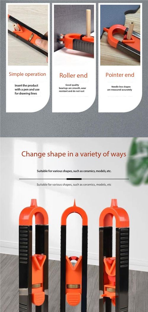 2Pcs Contour Duplicator Profile Scribing Tool