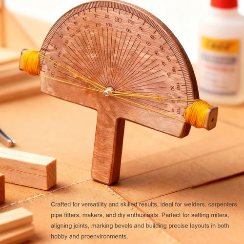 Precision Angle Finder – Handcrafted Birch Wood Angle-Measuring Tool