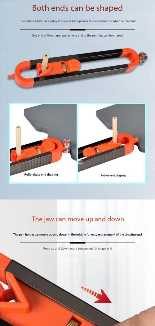 2Pcs Contour Duplicator Profile Scribing Tool
