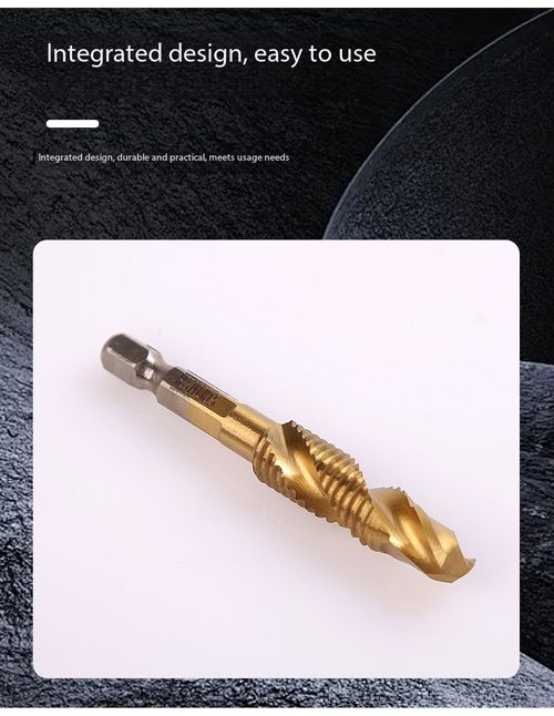 6Pcs 3-in-1 Composite Drill Tap Bits Set
