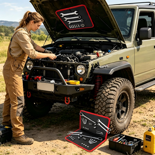 Flexible Magnetic Tool Mats and Tray Holders  Magnetic tool trays and flexible magnetic mats featuring PVC construction and a non-slip design  suitable for garages, workshops, and automotive repair settings. ☀️