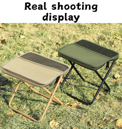 Portable Foldable Stool with Carry Strap