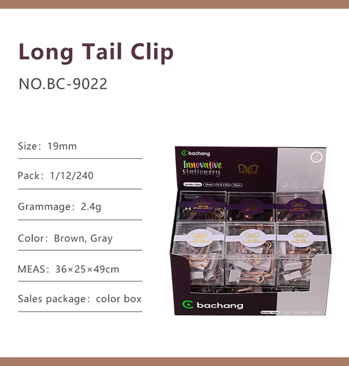 Long Tail Binder Clips 25mm 500pcs Only 3800 KES Office Stationery