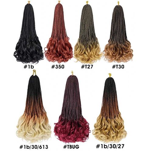 18 Inch Ombre Braiding Hair Extensions Pre-Twisted 5 Styles Only 360GH