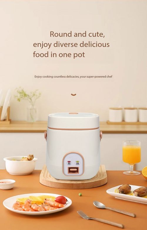 1.2L Portable Mini Rice Cooker Multi-Function Electric Pot for Home & Dorm