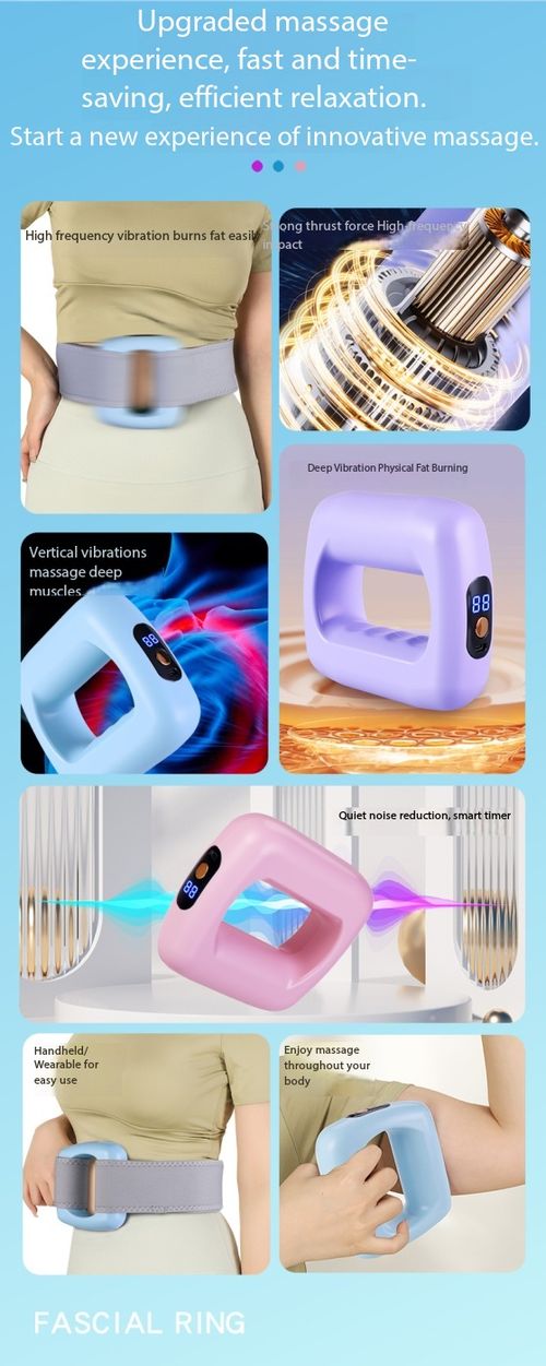 Mini Fascial Ring Massager High Frequency Vibration Fat Burning Body Shaper Belt