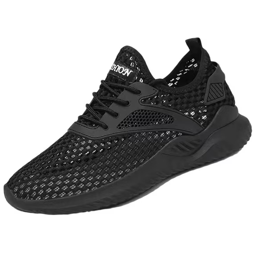 Men's Breathable Mesh Sneakers Lightweight Casual Running Shoes Trendy Lace-Up