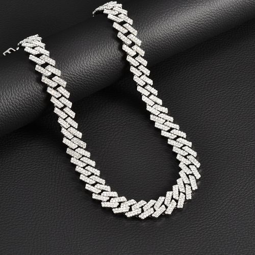 Full Rhinestone Hip Hop Necklace