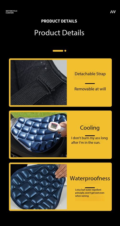 EVA Shock Absorbing Breathable Motorcycle Seat Cushion