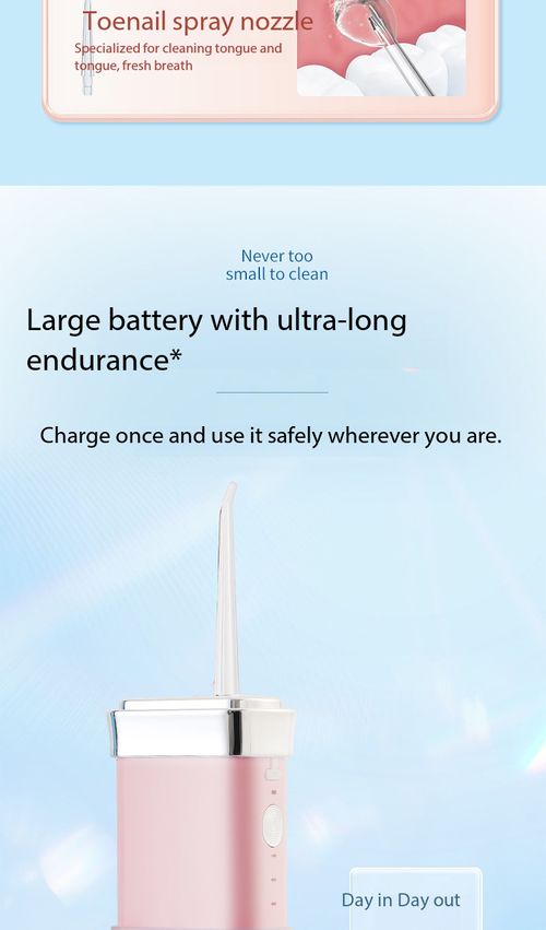 Portable Electric Water Flosser Dental Irrigator with 180ml Tank IPX7 Waterproof