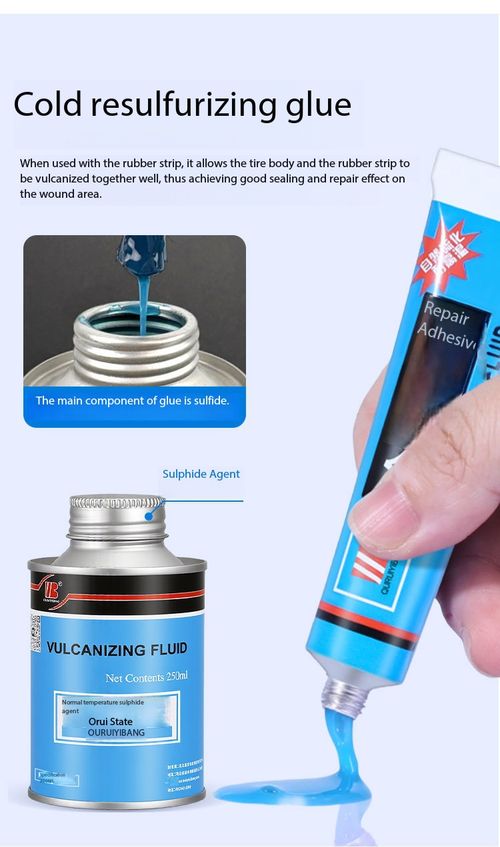 Emergency Tire Repair Kit 50 Repairs Vulcanizing Fluid Rubber Strips for Cars Motorcycles Bikes