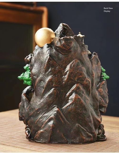 Backflow Incense Burner Mountain Dragon Ornament Resin Zen Aromatherapy Holder Home Decor