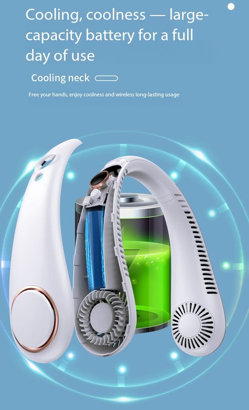 360 Degree Neck Fan USB Rechargeable Portable Bladeless Cooling Fan with Long Battery Life