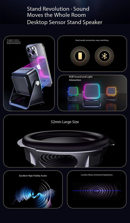 Multifunctional Phone Stand With Bluetooth Speaker